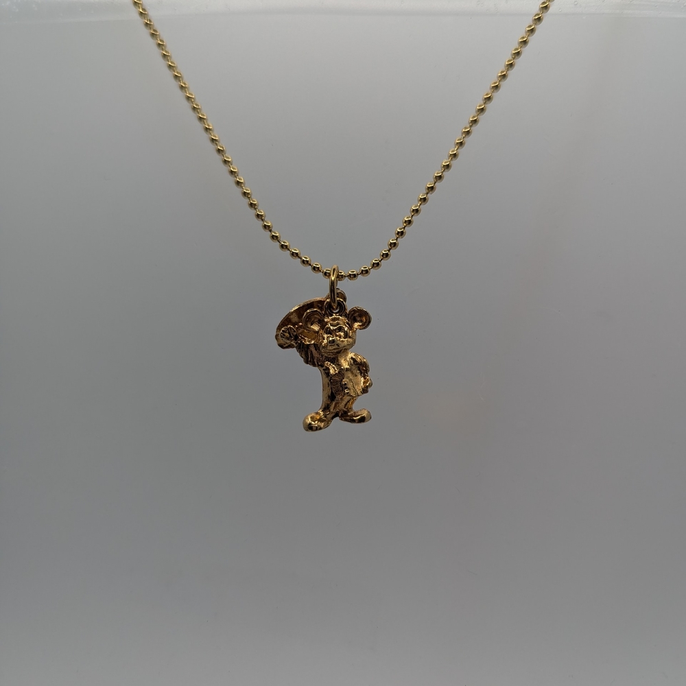 Gold Lion Pendant Necklace